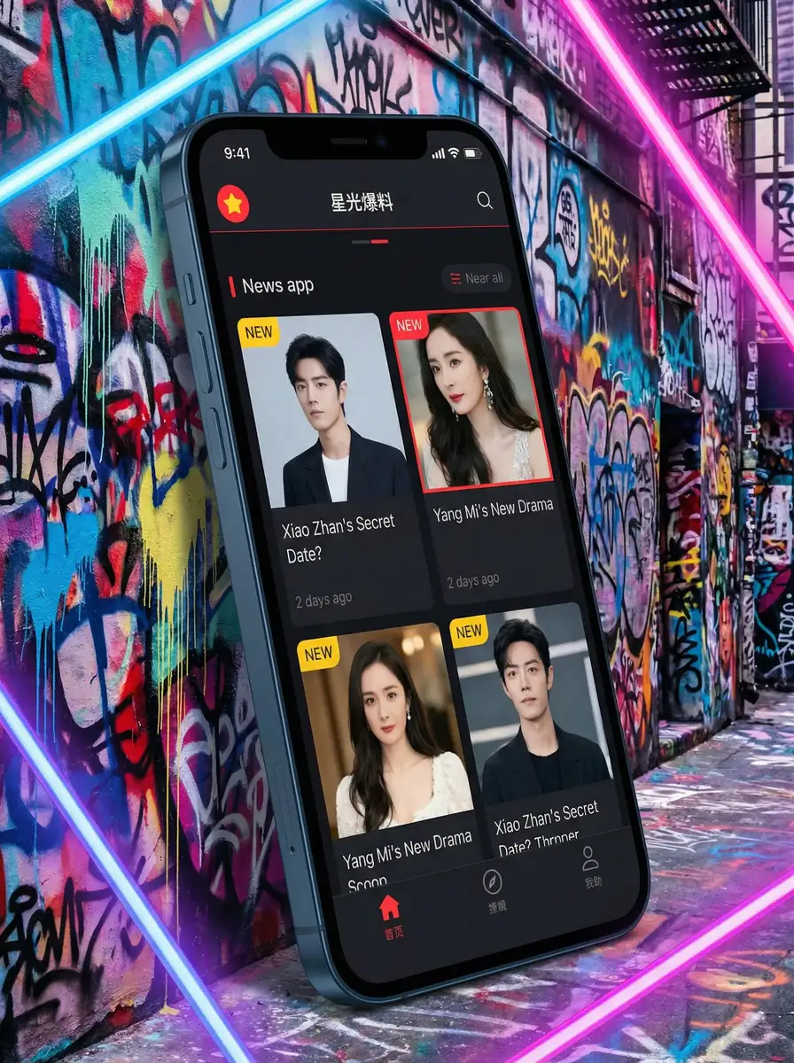 名白雅美 APP界面展示 - 掌上吃瓜神器